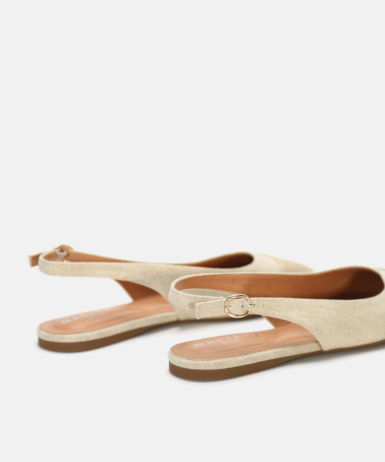 Sapato aberto atr&aacute;s em contraste image number null